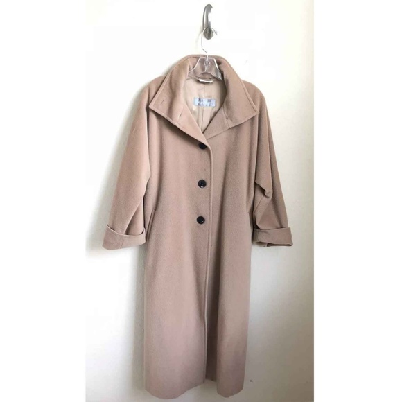 Max Mara Women’s Long Button Coat Side Slits Sz 2 - Picture 4 of 8